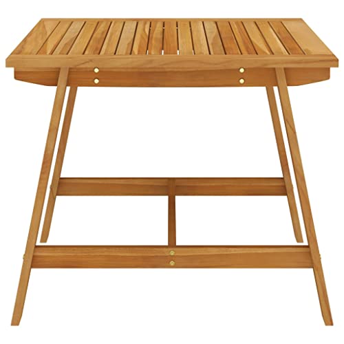 Table de jardin acacia résistante pluie pour petit balcon