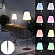 light to hope LED Stehlampe Dimmbar, USB Aufladbar Outdoor Stehlampe, Warmweiß und RGB Akku Kabellos LED-Lampen IP44 Wasserdicht für Außen, Terrassen, Garten (Schwarz 100cm)