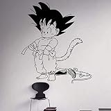 Sticker Mural Dragon Ball Son Goku Wall Decal Vinyle Bandes Dessinées Japonais Anime Décoration De La Maison Art Autocollants Amovibles 58X70Cm