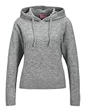 JACK & JONES Hoodie Knit Sudadera con Capucha de Punto Jxevi, Medio Gris Melange, XS para Mujer