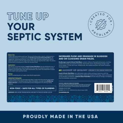 Septic Drain and Leach Field Treatment | Bio-Enzyme Cleaner Breaks Down and Digest Clogs | Removes Odors & Mainline Cleaner (64 OZ) - Thumbnail 6