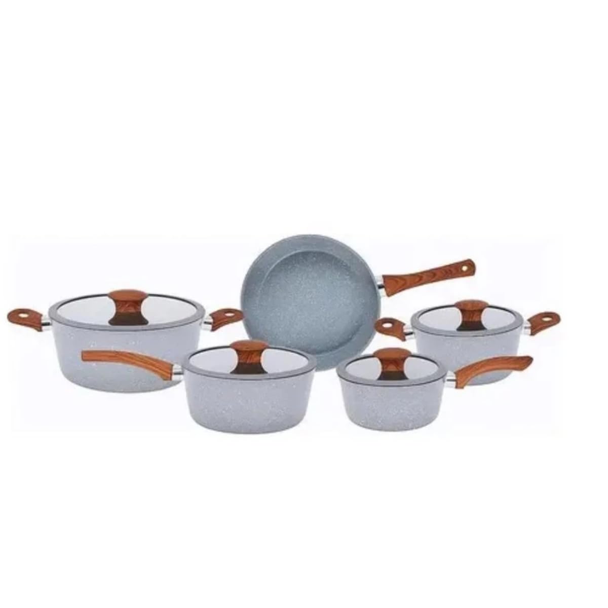 Conjunto Verona 5 Panelas com Indução e Revestimento Cerâmico - Antiaderente - Vista Home
