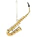 Broadway Gifts Gold Saxophone Christmas Tree Ornament Decoration 4.5 inches