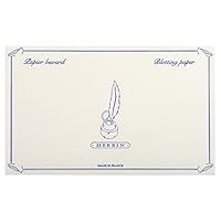 J.Herbin 25500T Löschpapier Packung (mit 10 Blatt, ideal für Kalligraphie) weiß 12x16cm