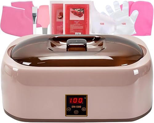 Macchina per la cera di paraffina per mani e piedi, kit idratante ed esfoliante per scaldacera da 4000 ml con funzione di mantenimento del calore