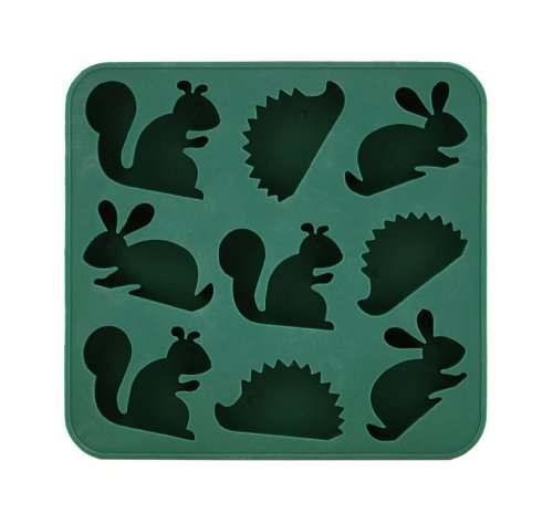 Kikkerland Woodlands Ice Tray, Green