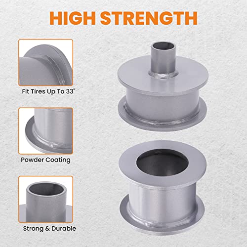 Tuningsworld 3\" Lift Kit for Jeep Wrangler JK 2 Door 4 Door 2007-2018, Front & Rear Coil Spring Spacers with Shock Extender & Brake Line Bracket - Thumbnail 3