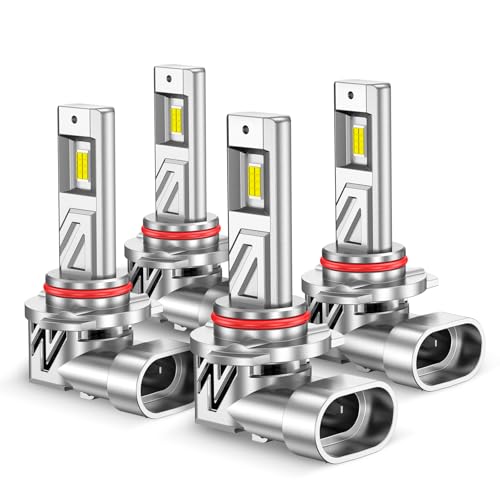 Image of SEALIGHT 9005 9006 LED Bulbs Combo, 180,000LM 6500K Output Canbus Ready, 9005 9006 For Powersports IP68 80000Hrs Lifespan, 1:1 Size Real Halogen, 3Mins Installation, 4 Pack