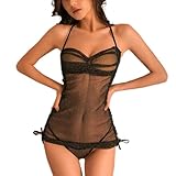 Design: La lingerie sexy pour femmes a été conçue avec des cordons latéraux réglables et allie un style accrocheur à une coupe personnalisée. Il suffit de serrer les cordons délicats pour souligner votre taille et créer une silhouette coquette qui s'adapte dynamiquement à vos courbes et garantit à la fois un attrait visuel et un confort sur mesure dans les moments intimes.