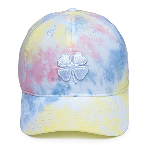 Happiness Woman's Slide Adjustable White Clover/Tie Dye Hat