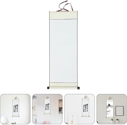 Miniatura 25 de Pergamino colgante en blanco de 2 piezas de papel Xuan chino de caligrafía china en blanco para caligrafía pintura proyectos de arte