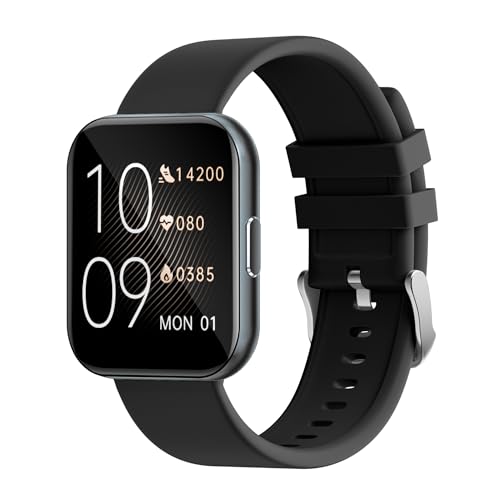 MONDISOLT Reloj inteligente para mujer, contestar/hacer llamadas, pantalla AMOLED ultra clara de 1.32 pulgadas, monitor de actividad física con frecuencia cardíaca/sueño/SpO2 Monito (C-gris)