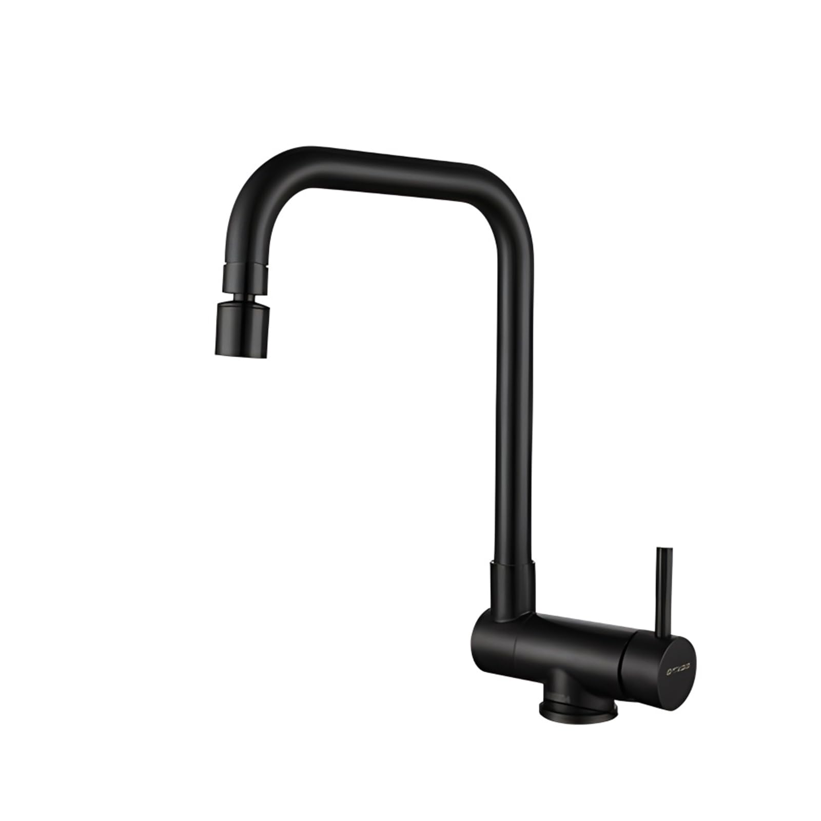 Robinet cuisine pliable noir en L mitigeur gain de place pour fenêtre