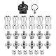 QUARKZMAN Kamera-Schraubenhalter-Set, Doppelt-Gewindeschraube C-Ring 1/4 Zoll Doppelschraube 1/4 bis 3/8 Zoll Schraube für Kamera, Stativschraubenadapter, Einbeinstativ, Blitzlicht