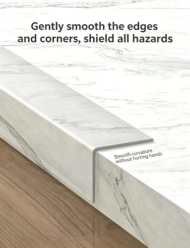 Protector de esquina de pared transparente autoadhesivo para muebles de 180cm 6