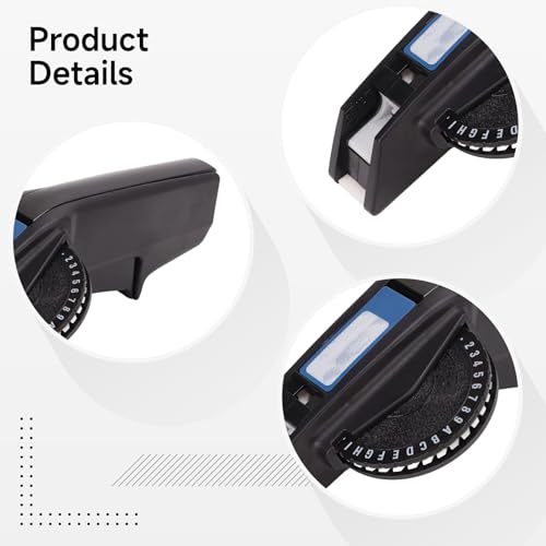 Etiquetadora manual CIDY para Dymo 1610, impresora portátil 3D de plástico negro 2