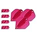 Target Darts 5 x Sets of ID Pro. Ultra Pink No.6 Dart Flights - 15 in Total