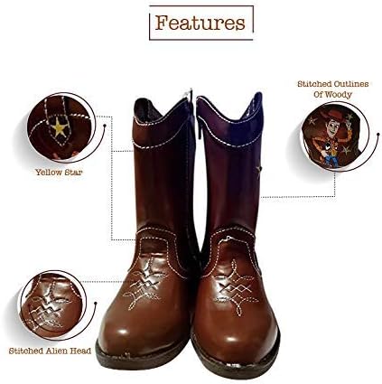 Miniatura 4 de Disney Pixar Toy Story - Botas vaqueras leñosas iluminadas para niños pequeños