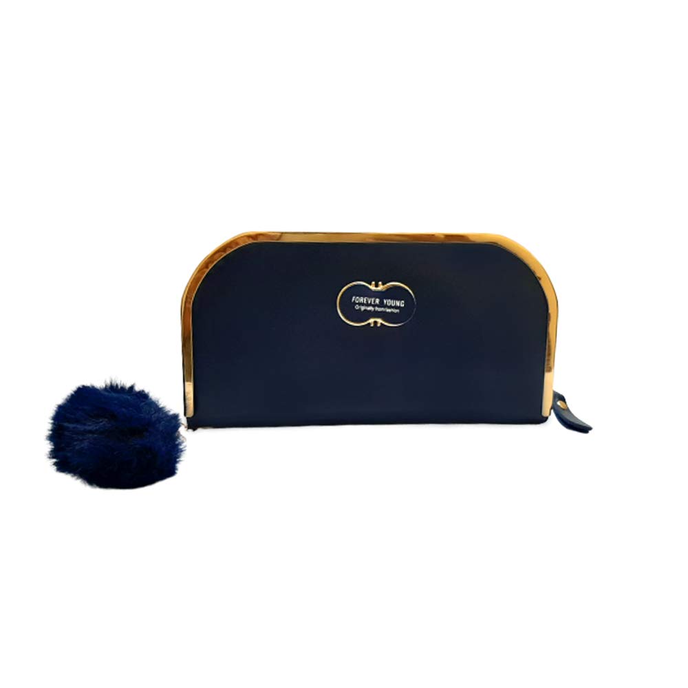 Vbirds Women's Design Multipurpose Clutch (Navy Blue)