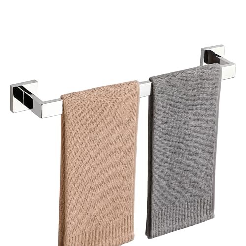 Sayayo Chrome Towel Rail Wall Mounted Bathroom Towel Holder 50CM Towel Rack, SUS304 Stainless Steel Waterproof & Anti-Rust