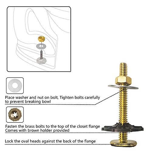 image for boeemi Extra Thick Wax Ring Toilet Kit,with Bolts for Reinstallation o