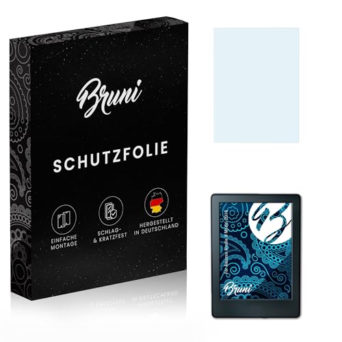 Bruni Screen Protector compatible with Amazn Kindl 8 Model 2016 Protector Film, crystal clear Protective Film (2X)
