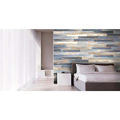 Deco Products Hydrostop Sample Vinyl Flooring Planks With Floating Click Lock, Rigid Core Waterproof Luxury Vinyl Plank Flooring With Underlayment Attached (Old Blue Sea) #TOP1