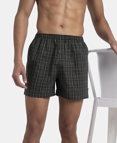 Image of Jockey 8222 Men's Super Combed Mercerized Cotton Woven Printed Inner Boxers with Ultrasoft and Durable Inner Waistband (Pack of 2)