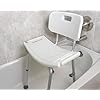 FSA/HSA Eligible, Vaunn Tool-Free Assembly Adjustable Shower Chair Spa Bathtub Seat Bench with Removable Back