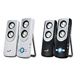  Genius SP-i350 Multimedia Speaker System 2,0-channel haut-parleurs 2,0 (10 W 80 Db AAA 709 g MP3 player/player/CD/DVD player) Notebook Noir