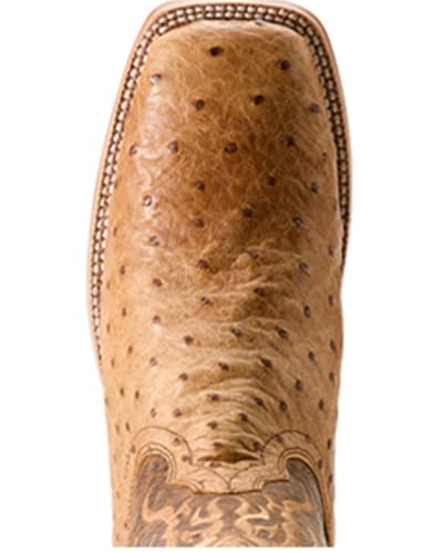 ARIAT Men's Exotic Full Quill Ostrich Rio Western Boot Broad Square Toe - 10053580 12 EE US Brown4