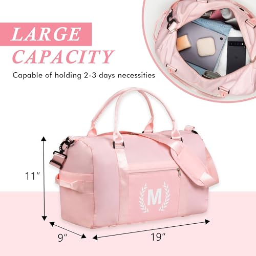 Gym Bag for Women Girls, Birthday Chrismas Gifts for Women Teen Girls Kids，Duffle Bag for Trave with Shoes Compartment, Overnight Weekender bag，Personal Present Gift for Daughter Niece Mom Friends3