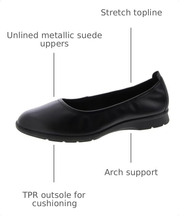Image of Clarks Womens Jenette EaseBallet Flat