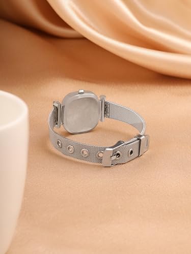 Image of Retro Hues Collection Analog Stainless Steel Wrist Watch for Women | Birthday Anniversary Gift