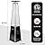 LEGACY HEATING Outdoor Patio Heater with Reflector Shield, 40,000 BTU Propane Patio Heater with Wheels for Commercial, Residential, Garden, Porch, Party, Deck