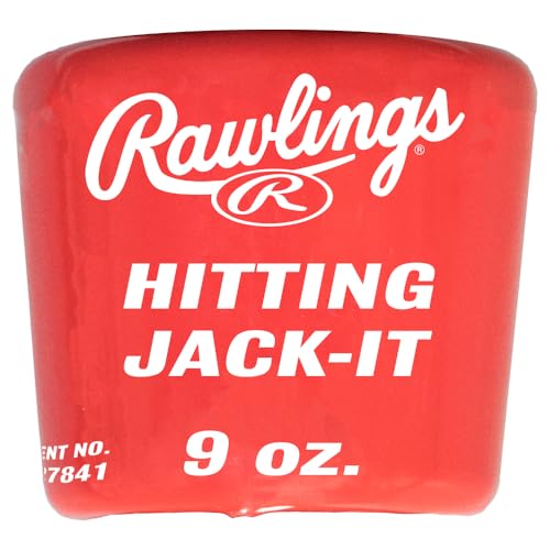 Rawlings Unisex dorosły 255 g Hitting Jack It Training Bat Waga nietoperza, czerwona, jeden rozmiar US