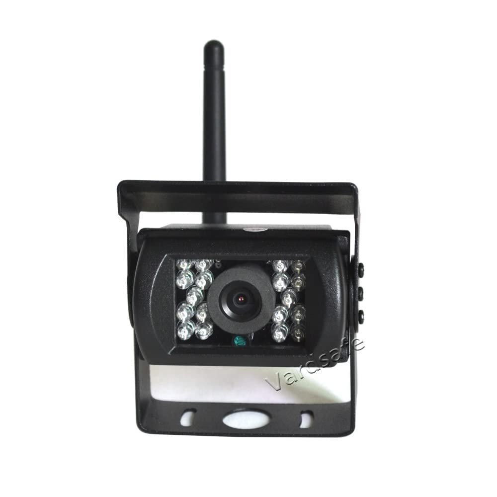 VS721 Monitor de espejo retrovisor inalámbrico de 7 pulgadas con clip para cámara de visión trasera resistente para furgoneta, caravana, camión, autobús, caravana