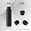 AIEX 4pcs Microphone Extension Tube,5/8 Inch Male to 5/8 Inch Female Mic Stand Extender with 2pcs Metal Adapter for Desk Stands and Arm Stands(Black) #1