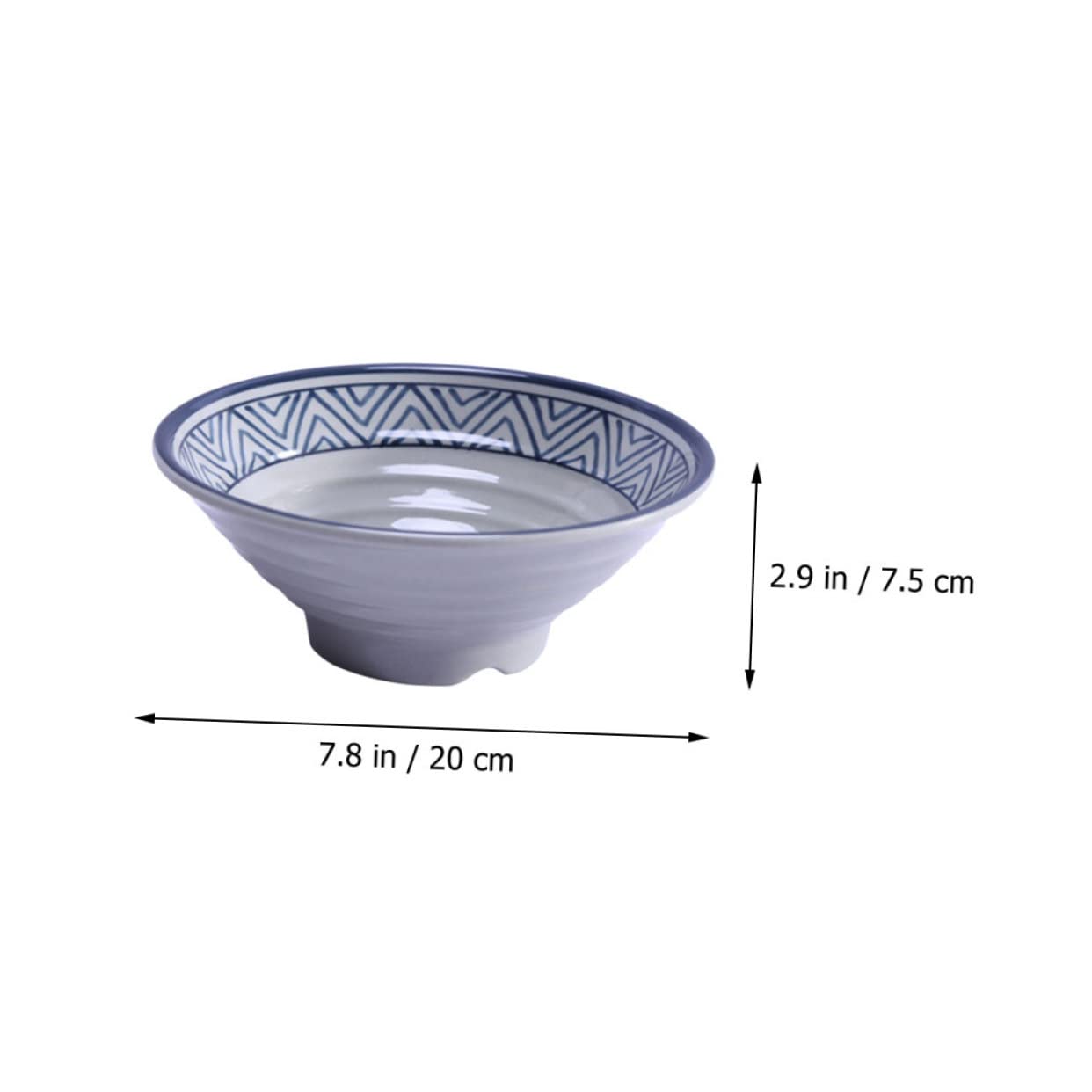 COLLBATH Home Soup Bowl Large Ramen Bowl Metamine Tableware Non-fragile Scratch-resistant Easy to Clean for Noodles Soups