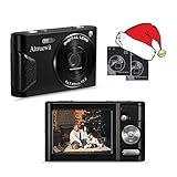 📸Multifuncional: la cámara digital compacta cuenta con pantalla TFT HD de 2,7 pulgadas, zoom digital de 16x, disparo macro y diseño de obturador doble, más de 20 filtros de disparo, captura de sonrisas, disparo continuo, disparador automático, antivibración, lapso de tiempo, grabación de video, marca de tiempo , cámara web, etc que le permiten tomar fotos o videos más fácilmente!Si es necesario, puede activar el flash por la noche (modo de enfoque lejano).