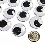 Colorations JWE Jumbo Wiggly Eyes, Black (Pack of 100)