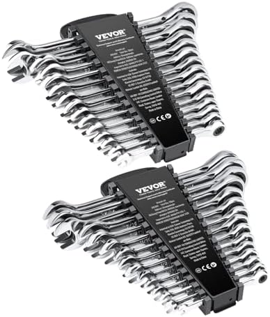 VEVOR Combination Wrench Set, 30-Piece Ratcheting Wrench Set with...