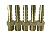 Generic Brass Fittings,1/4" Hose ID x 1/8" Male NPT Hose Barb to Male Pipe(Pack of 5).