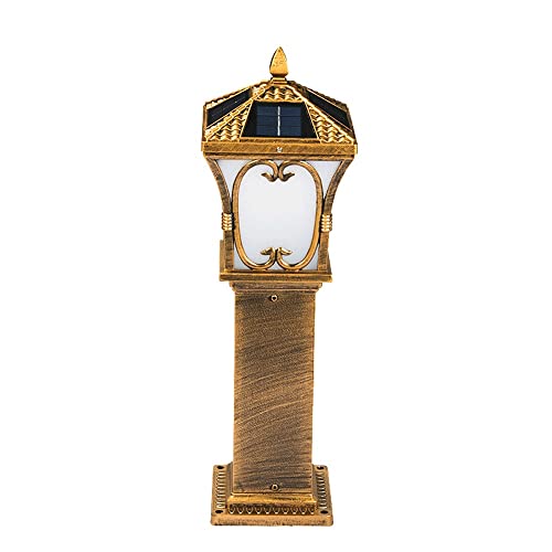 Questa lampada a colonna per esterni combina il profilo di una lampada a cherosene. per creare un fascino retrò. È pieno di elementi retrò e industriali. Decorazione ideale per diversi luoghi e ambienti.