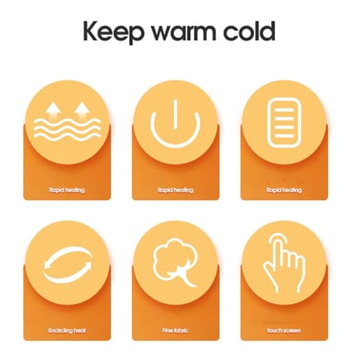 Guantes calefactables para invierno con pantalla táctil y batería recargable 7