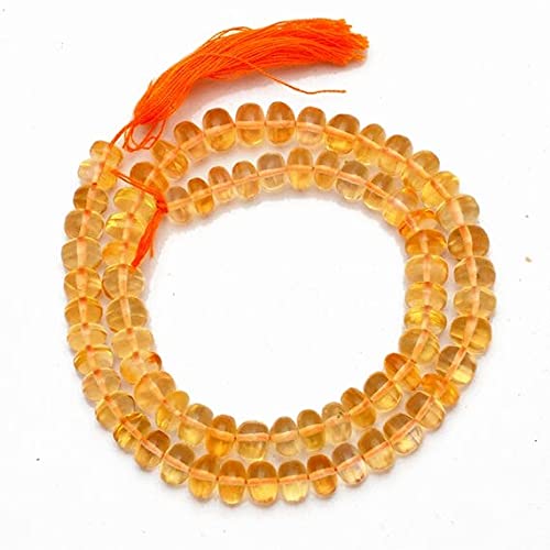 Citrine perles de créateur pour fabriquer un bracelet de lithothérapie solaire