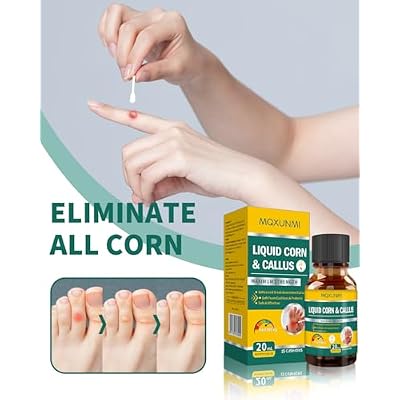 Liquid Corn Removers for Feet, Maximum Strength Corn Removers for Toes, Fast Acting Liquid for Corn, Safe Foot Care with 15 PCS Corn Cushions