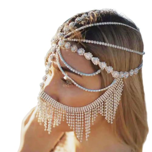 Voile de déguisement en strass parfait pour soirées et festivals
