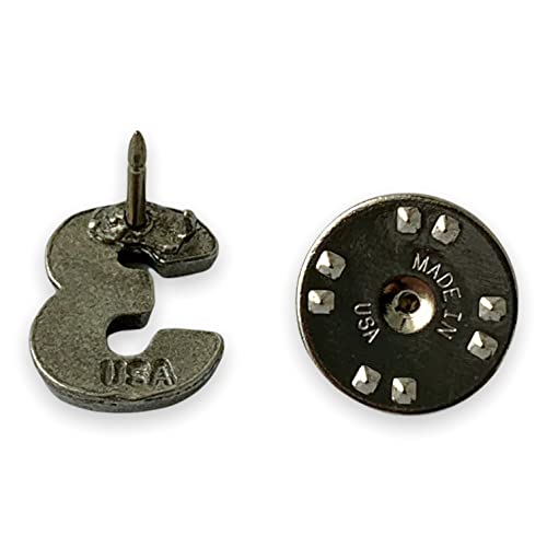 Image of Number 3 Three Lapel Pin by StockPins