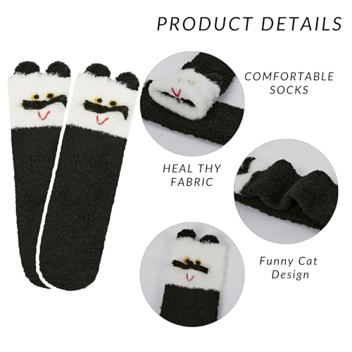 Image of Benefeet Sox Womens Girls Fuzzy Socks Cozy Winter Warm Fluffy Socks Soft Cute Animal Home Slipper Thick Plush Sleeping Sock
